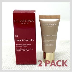 Clarins Instant Smoothing Long Lasting Concealer 03 Tan Full Size 2 Pack